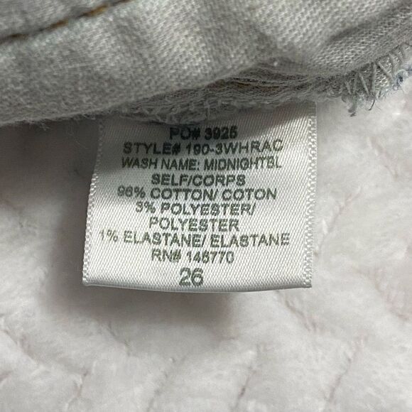 RE/DONE Originals High Rise Ankle Crop Jeans in Midnight Blue Size 26 - Picture 9 of 11